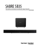 Preview for 1 page of Harman SABRE SB35 User Manual