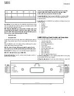 Preview for 5 page of Harman SABRE SB35 User Manual