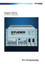 Harman Studer D21m Operating Instructions Manual preview