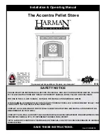 Harman The Accentra Pellet Stove Installation & Operating Manual preview