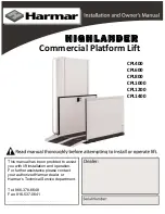 Harmar Mobility Highlander CPL400 Installation And Owner'S Manual preview