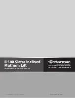 Предварительный просмотр 18 страницы Harmar Mobility IL500 Sierra Inclined Platform Lift Installation & Service Manual