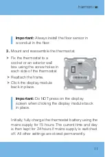 Preview for 11 page of harmoni 50 Installation Manual