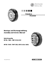 Preview for 1 page of Harmonic Drive HFUS-2SH Assembly And Service Manual