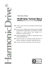 Harmonic Drive HS-360 Series Manual preview