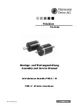 Preview for 1 page of Harmonic Drive PMG-S Series Assembly And Service Manual