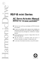 Harmonic Drive RSF-B mini Series Manual preview