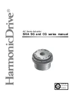 Harmonic Drive SHA Series Manual preview