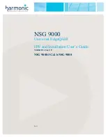 Harmonic bNSG 9000 Installation & User Manual preview