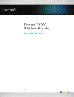 Предварительный просмотр 1 страницы Harmonic Electra9200 Installation Manual