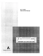 Harmonic HLP 4200 Instruction Manual preview