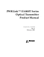 Preview for 1 page of Harmonic PWRLink II 4800T Series Product Manual