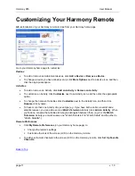 Preview for 11 page of Harmony 885 User Manual