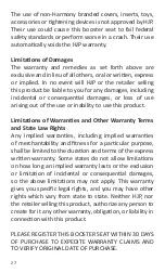 Preview for 28 page of Harmony Baby Armor Belt-Positioning booster car seat Instruction Manual