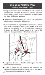 Preview for 48 page of Harmony Baby Armor Belt-Positioning booster car seat Instruction Manual