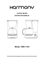 Harmony CMH-1140 Instruction Manual предпросмотр