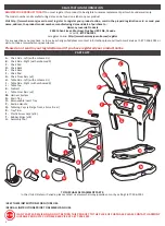 Предварительный просмотр 4 страницы Harmony Eat & Play Combination High Chair and Activity Center System Instruction Manual