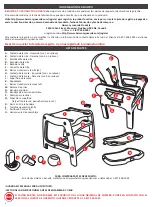 Предварительный просмотр 12 страницы Harmony Eat & Play Combination High Chair and Activity Center System Instruction Manual