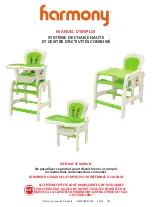 Предварительный просмотр 17 страницы Harmony Eat & Play Combination High Chair and Activity Center System Instruction Manual