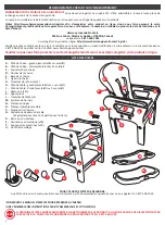 Предварительный просмотр 20 страницы Harmony Eat & Play Combination High Chair and Activity Center System Instruction Manual