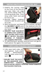 Предварительный просмотр 20 страницы Harmony Folding Travel Booster Car Seat Instruction Manual