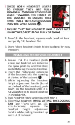 Предварительный просмотр 21 страницы Harmony Folding Travel Booster Car Seat Instruction Manual