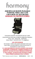 Предварительный просмотр 30 страницы Harmony Folding Travel Booster Car Seat Instruction Manual