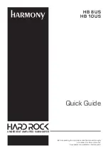 Preview for 1 page of Harmony HARD ROCK HB 8 US DSP Quick Manual