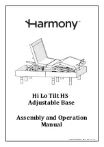 Предварительный просмотр 1 страницы Harmony Hi Lo Tilt HS Assembly And Operation Manual