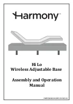 Harmony Hi Lo Assembly And Operation Manual предпросмотр