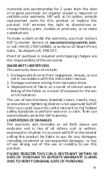 Preview for 35 page of Harmony Optyma Harnessed Instruction Manual