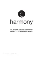 Preview for 1 page of Harmony SlideTrax 8023061 Installation Instructions