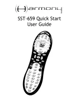 Harmony SST-659 Quick Start User Manual предпросмотр