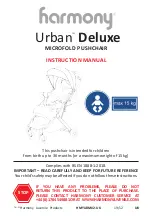 Preview for 1 page of Harmony URBAN DELUXE Instruction Manual