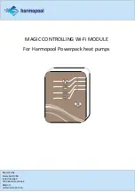 Harmopool MAGIC CONTROLLING Wi-Fi MODULE Manual preview