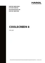 Preview for 1 page of Harol Coolscreen 8 Solar Mounting Instruction