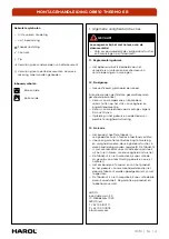 Предварительный просмотр 4 страницы Harol OB910 THERMO ER Mounting Instructions