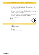 Preview for 4 page of Harol SC900 Installation Instructions Manual