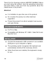 Preview for 10 page of HARPER GAMING GKB-P100 User Manual