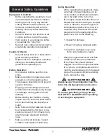 Предварительный просмотр 9 страницы Harper 14A01 Operator'S & Parts Manual