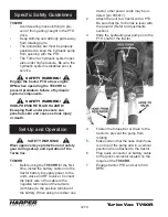 Preview for 12 page of Harper 14A01 Operator'S & Parts Manual