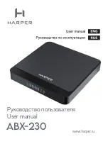 Предварительный просмотр 1 страницы Harper ABX-230 User Manual