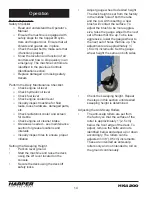 Preview for 16 page of Harper HAWK HK 4200 Operator'S Manual