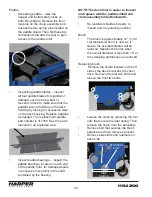 Preview for 24 page of Harper HAWK HK 4200 Operator'S Manual