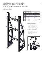 Preview for 1 page of Harper PGC NYLON HAND TRUCK Series Instructions