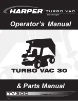 Harper Turbo vac 30 Operators Manual And Parts Lists preview