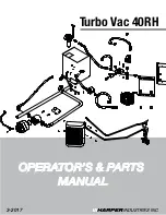 Preview for 1 page of Harper Turbo Vac 40RH Operator'S & Parts Manual