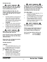 Preview for 14 page of Harper TURBO VAC 60R-HD Operator'S & Parts Manual