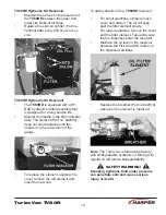 Preview for 21 page of Harper TURBO VAC 60R Operator'S Manual