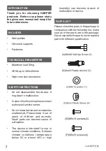 Preview for 2 page of Harper TVFW-55 User Manual